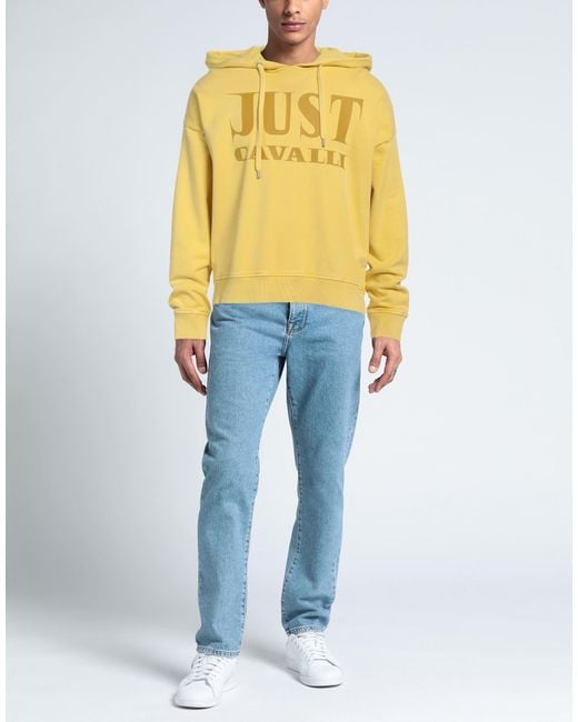 Just Cavalli Yellow Sweatshirt for men
