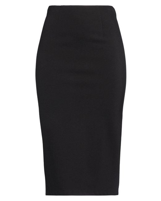 Patrizia Pepe Black Midi Skirts