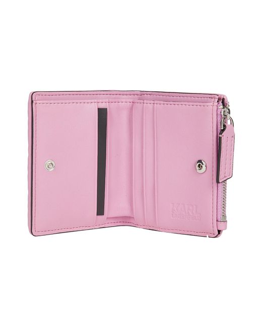 Billetera Karl Lagerfeld de color Pink