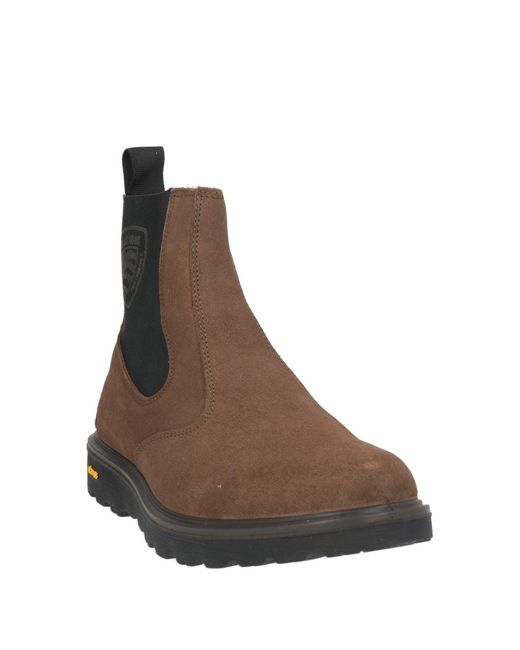 Blauer Stiefelette in Brown für Herren