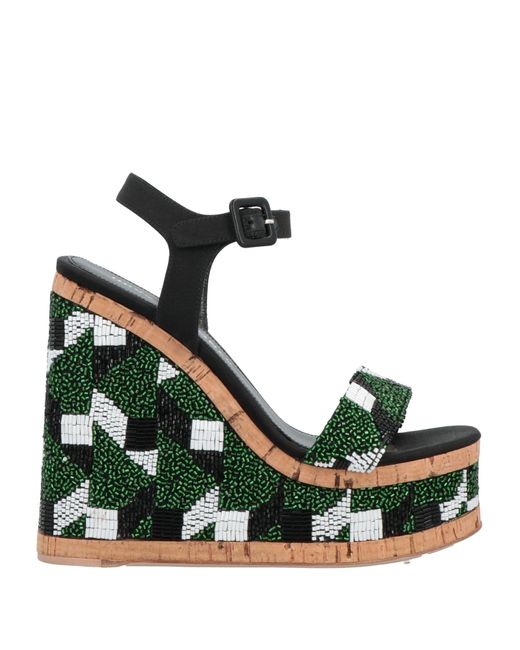 HAUS OF HONEY Green Sandale