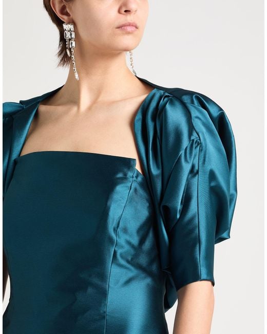 Alberta Ferretti Blue Maxi Dress Polyester, Silk, Polyamide, Elastane