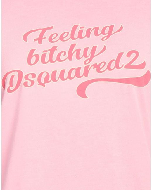 DSquared² Pink T-Shirt Cotton, Polyester