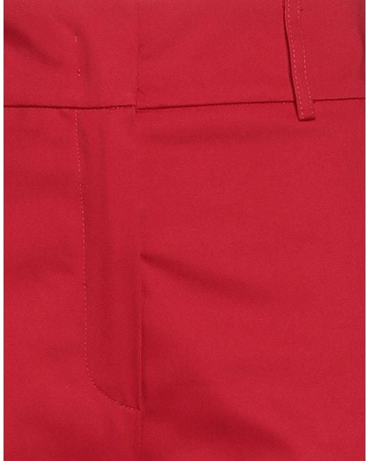 Beatrice B. Red Pants Cotton, Elastane
