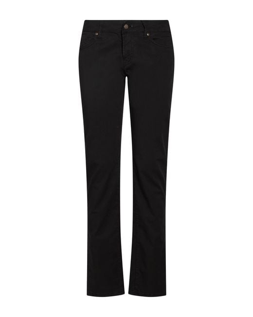 Roy Rogers Black Pants Cotton, Elastane