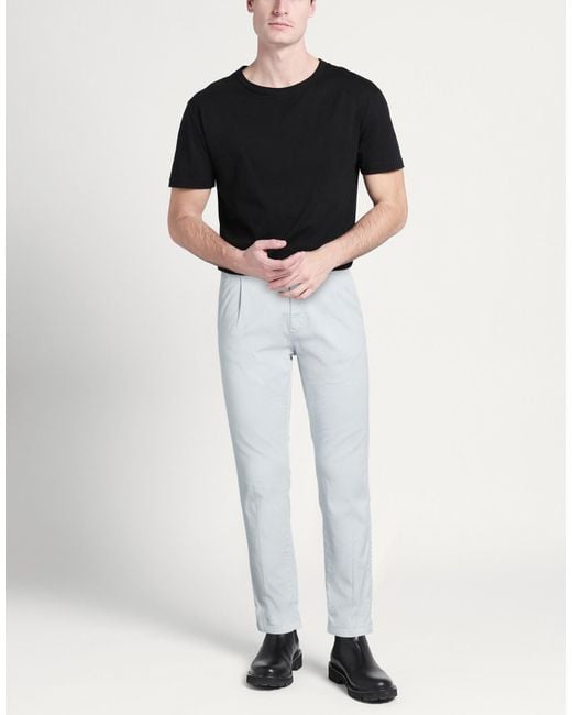 Mason's White Pants Cotton, Lyocell, Elastane for men
