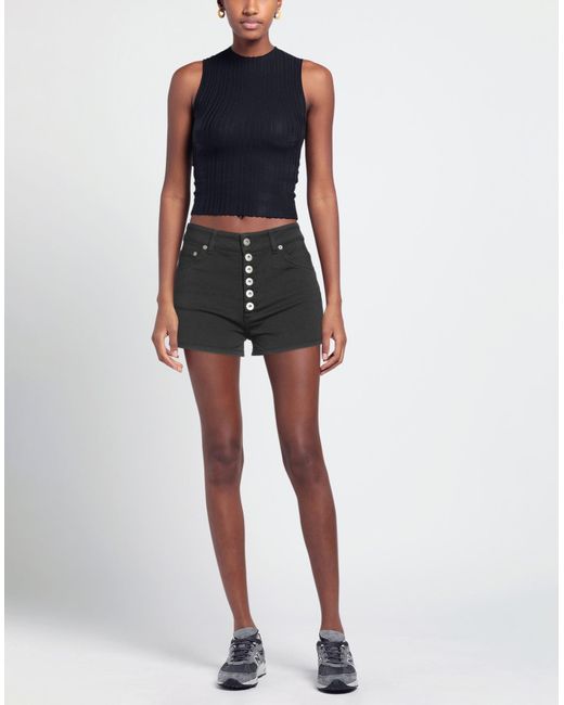 Dondup Black Denim Shorts