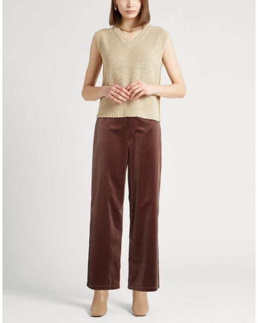Max Mara Brown Pants Cotton