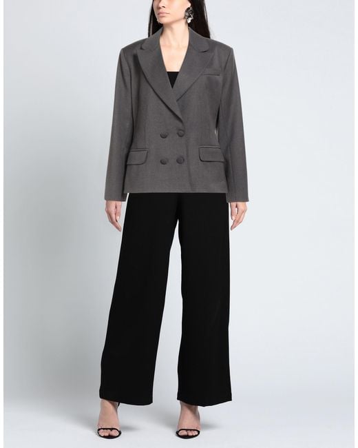 MVP WARDROBE Black Blazer Polyester, Wool, Elastane