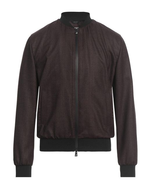 Tombolini Gray Chocolate Jacket Wool, Polyester, Cashmere for men