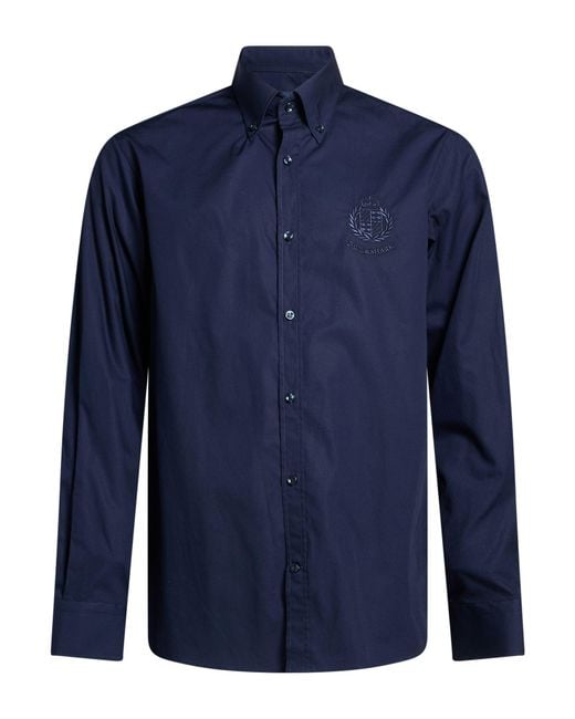 Paul & Shark Blue Midnight Shirt Cotton for men