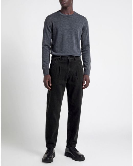 Tramarossa Black Jeans Cotton for men
