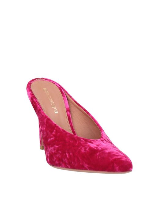 Aldo Castagna Pink Fuchsia Mules & Clogs Leather