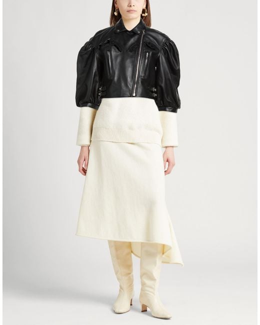 Simone Rocha Black Jacket Leather