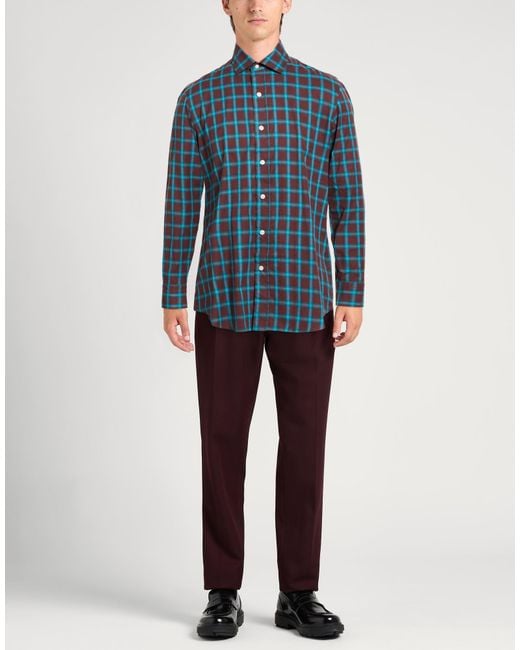 Salvatore Piccolo Blue Shirts for men