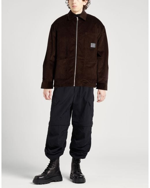 Market Brown Dark Jacket Cotton, Elastane for men