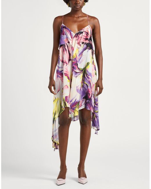 Manila Grace Pink Mini Dress Viscose, Polyester