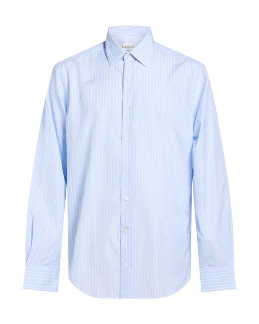 Lanvin Blue Shirt Cotton for men