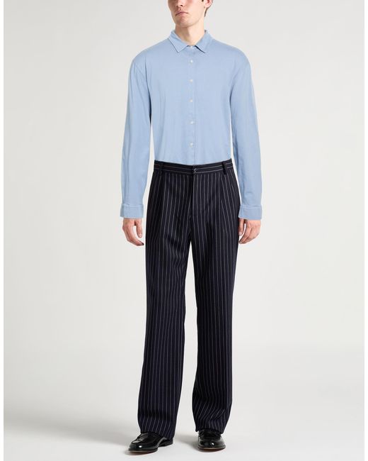 Crossley Blue Shirt Cotton for men