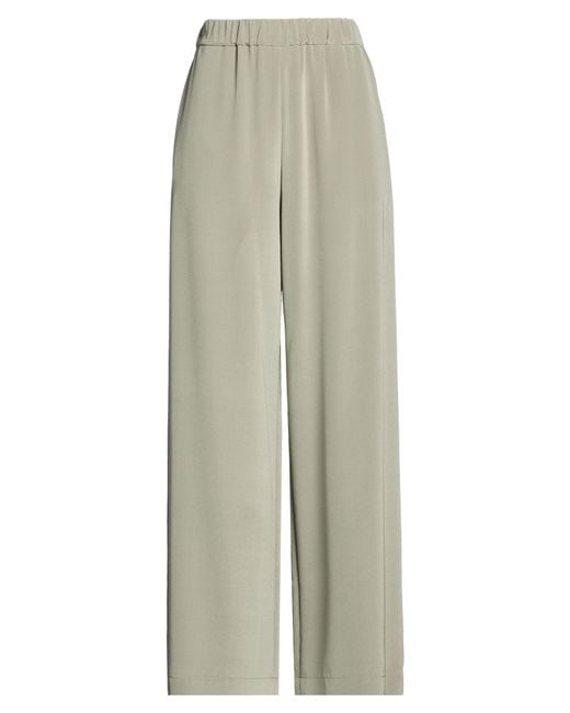 Max Mara White Pants Silk, Elastane