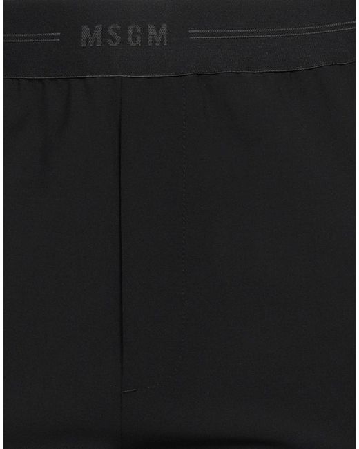MSGM Black Pants Virgin Wool, Elastane