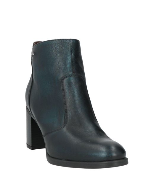 Nero Giardini Blue Ankle Boots Leather