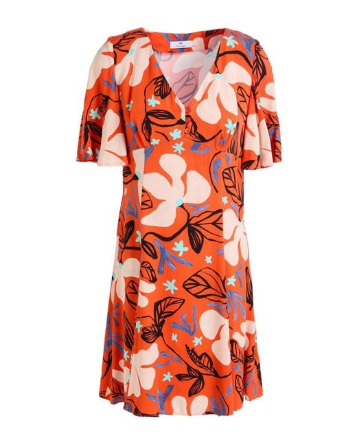 Paul Smith Red Mini Dress Viscose