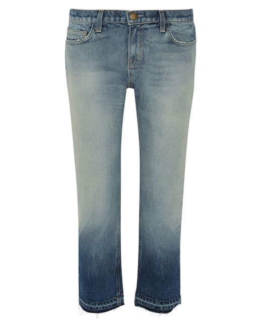 Current/Elliott Blue Denim Cropped