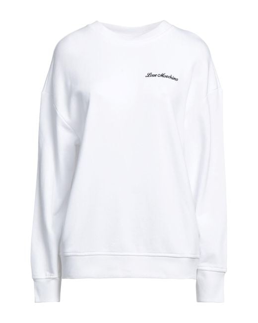 Felpa di Love Moschino in White