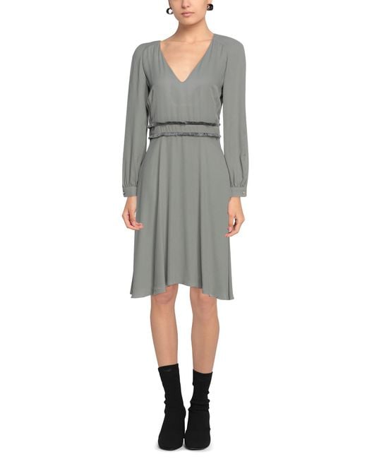 Liu Jo Gray Midi Dress