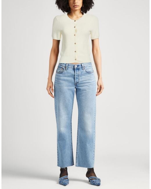 Rag & Bone White Cardigan Acrylic, Wool, Polyamide, Elastane