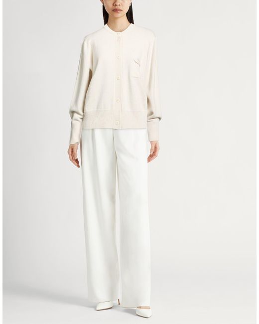Gentry Portofino White Cardigan Cashmere
