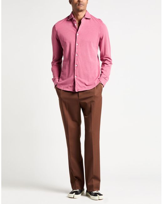 Fedeli Pink Shirts for men