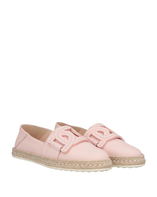 Tod's Pink Espadrilles