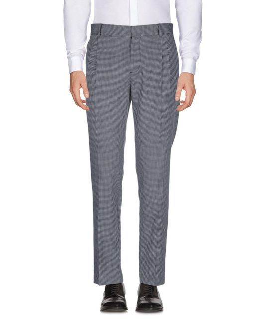 Daniele Alessandrini Gray Pants Cotton for men