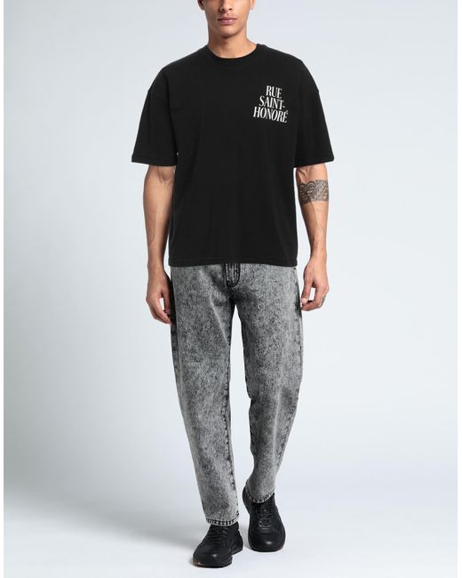 1989 STUDIO Black T-Shirt Cotton for men