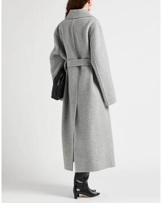Jil Sander Gray Light Coat Virgin Wool