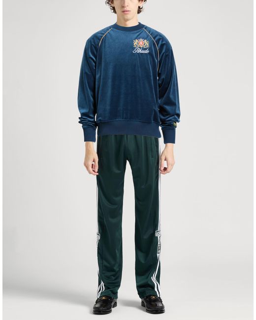 Rhude Blue Slate Sweatshirt Polyester for men