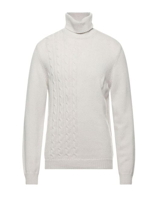 Alpha Studio White Turtleneck for men