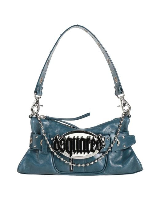 DSquared² Blue Shoulder Bag Leather