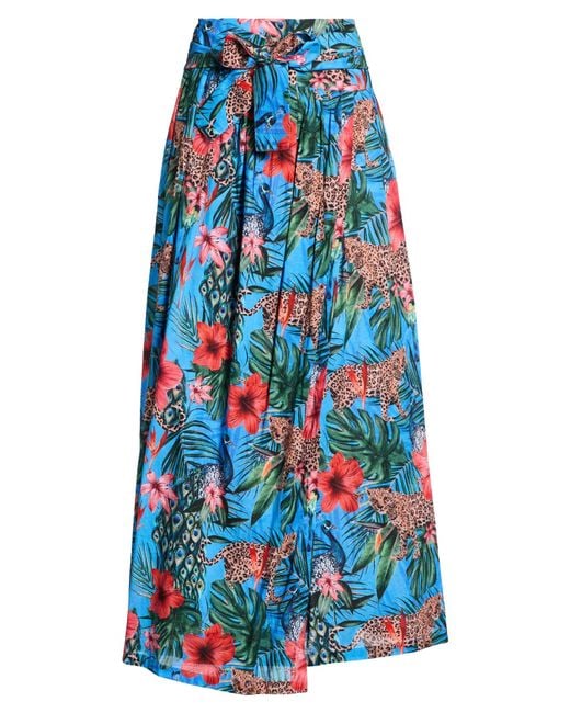 CONNOR & BLAKE Blue Maxi Skirt Cotton
