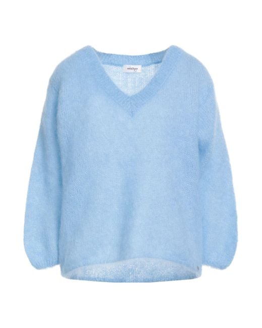 Ottod'Ame Blue Sweater Mohair Wool, Polyamide, Elastane