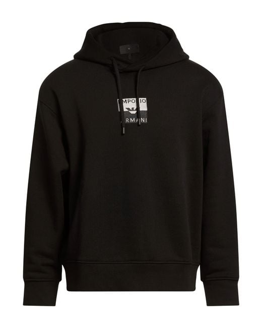 Emporio Armani Black Sweatshirts for men
