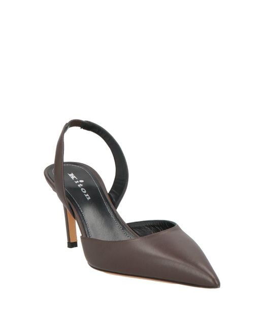 Kiton Metallic Dark Pumps Leather
