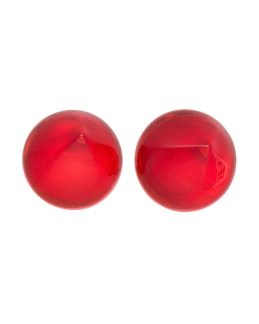 Ferragamo Red Earrings