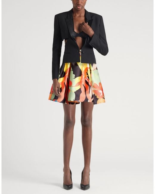 Prism Orange Mini Skirts