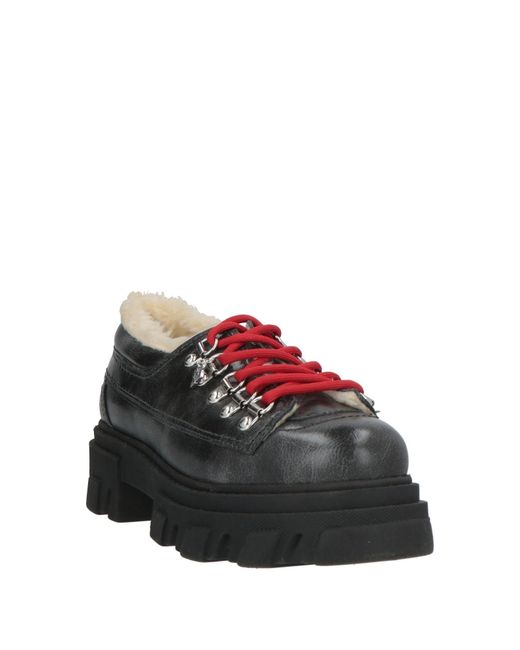 Ganni Black Lace-Up Shoes