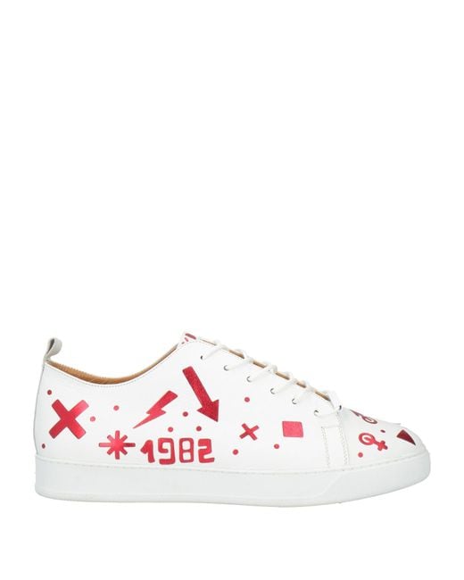 Black Dioniso White Trainers for men