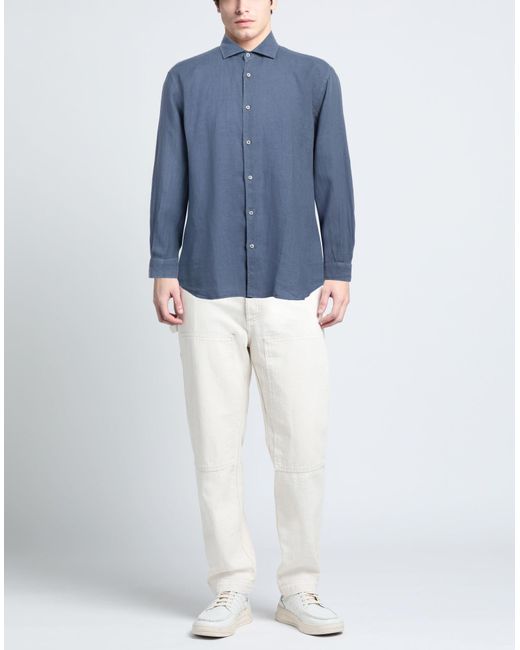 Camicia di Fedeli in Blue da Uomo