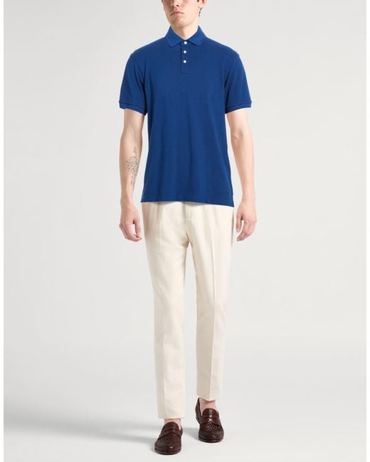 Polo Hackett de hombre de color Blue